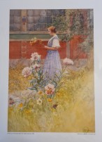 Kunstdruck Carl Larsson Lisbeth mit Pionen 30x40cm 15.00